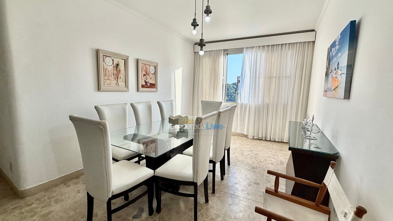 Apartment for vacation rental in São Vicente (Gonzaguinha)