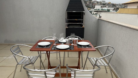 Churrasquera na cobertura