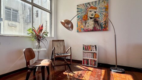 Lindo apartamento de 3 quartos frente mar