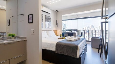 Piscina, gimnasio, aire acondicionado, cama Queen|Rincón brasileño