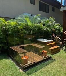 Sauna e hidromassagem