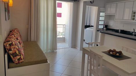Apartamento 1 dormitório pé na areia, com vista ao mar!