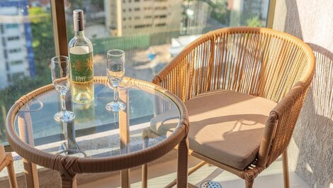 Clase de Playa Meireles #1505 Vista al Mar de Carpediem