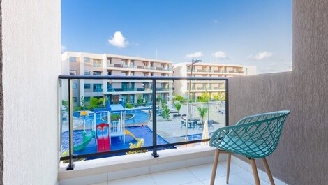 Malia Beach #D113 - Vista a la piscina de Carpediem