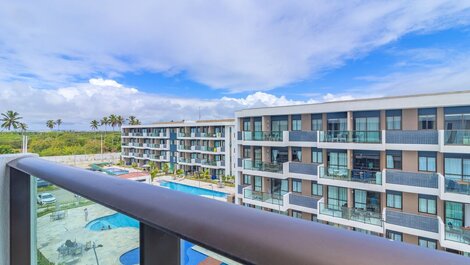 Makia Beach #D307 - Flat com varanda por Carpediem