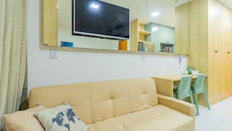 Makia Beach #D307 - Flat com varanda por Carpediem