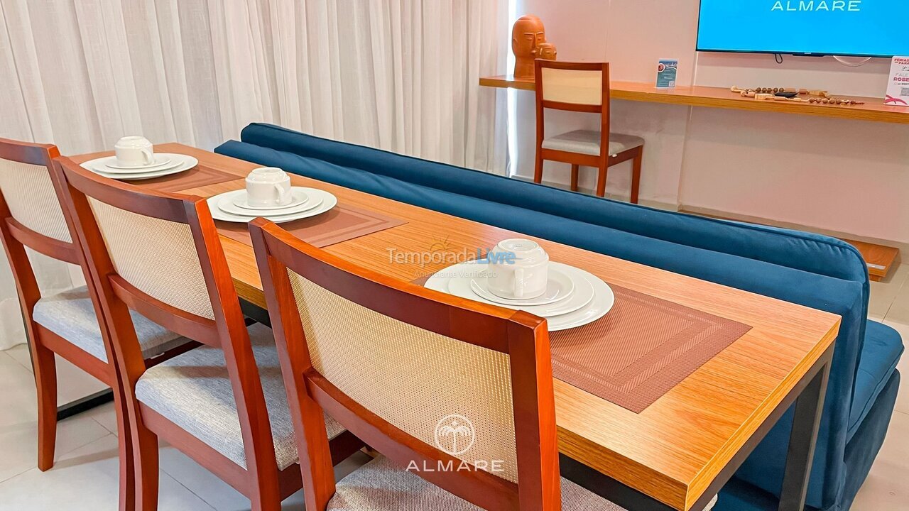 Apartamento para aluguel de temporada em João Pessoa (Cabo Branco)