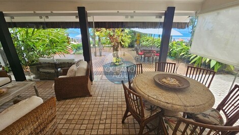 Casa Aluguel Temporada Pé na Areia - Juquehy - c/4 suítes, vista ao...