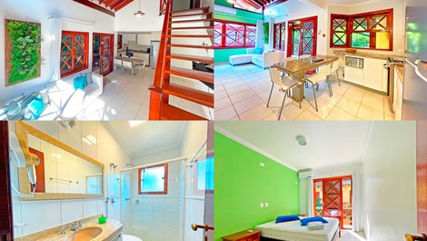 - A 80m de la playa de Maresias - Piscina climatizada y aire acondicionado