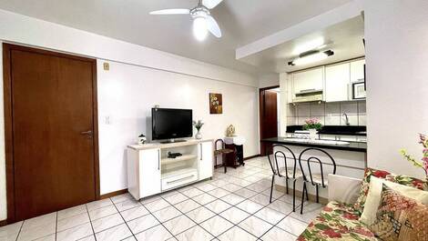 Apartamento pé na areia 1 dormitório TEMPORADA