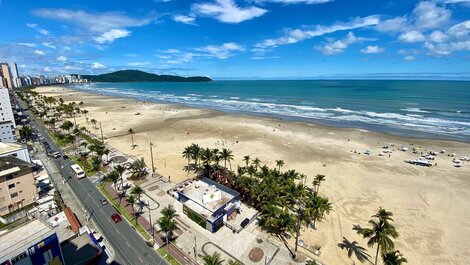 G1301 - Apto frente ao mar c/ Wi-Fi na Guilhermina