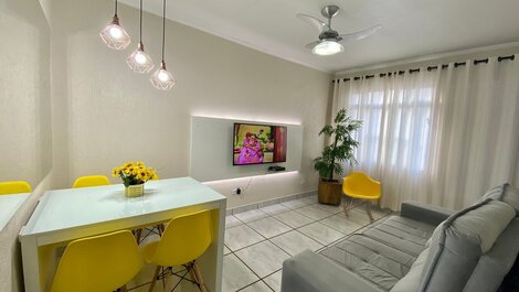 G1301 - Apto frente ao mar c/ Wi-Fi na Guilhermina