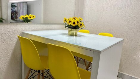 G1301 - Apto frente ao mar c/ Wi-Fi na Guilhermina