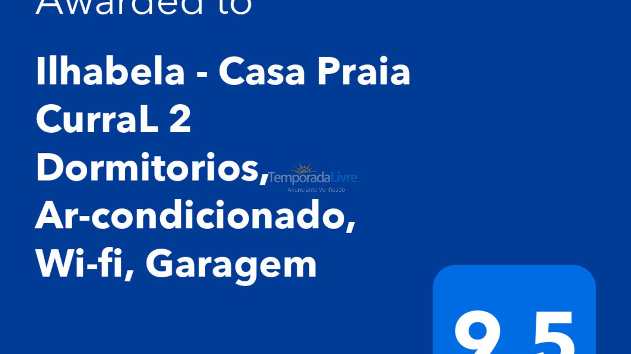 Casa para alquiler de vacaciones em Ilhabela (Praia do Curral Grande)