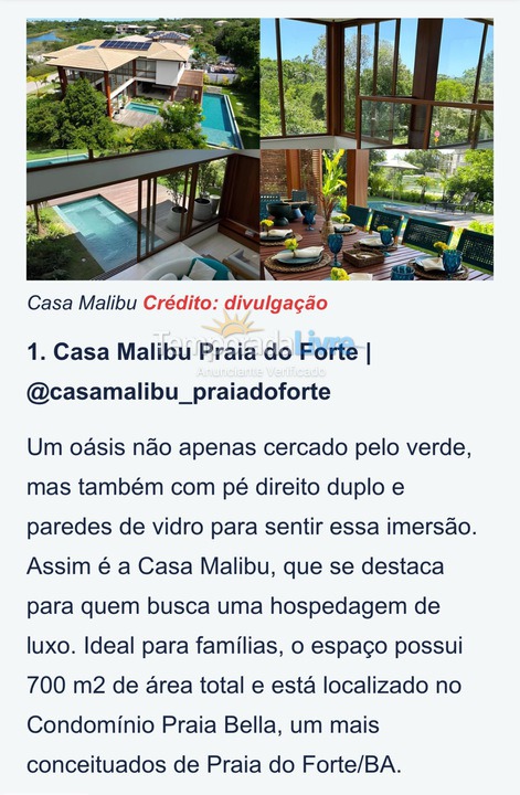 House for vacation rental in Mata de São João (Praia do Forte)
