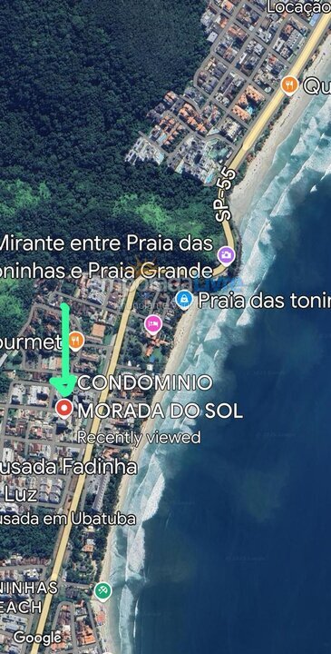 Apartamento para alquiler de vacaciones em Ubatuba (Praia das Toninhas)