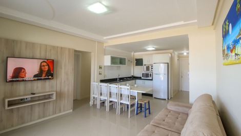 Apartamento para 8 personas, con vistas a la playa de 4 islas, Bombinhas