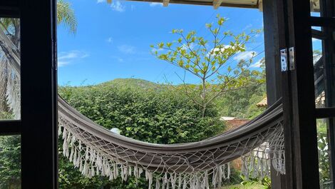 Vista do deck - casa mono ambiente