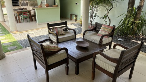 Maravilhosa casa à beira do Rio Jacuípe, excelente área gourmet