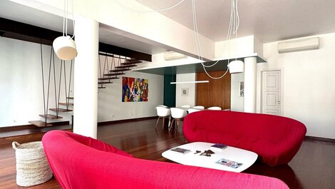 Duplex ate 10 pessoas com terraço e churrasqueira