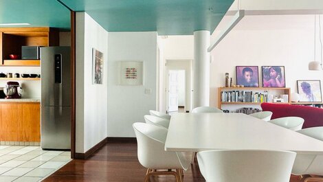 Duplex ate 10 pessoas com terraço e churrasqueira