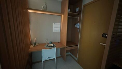 Studio decorado na orla de Salvador