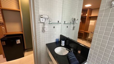 Studio decorado na orla de Salvador