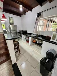 Casa na Quadra do Mar no Costão de Bombas para 8 pessoas