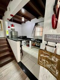 Casa na Quadra do Mar no Costão de Bombas para 8 pessoas