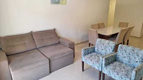 Sala de estar e jantar integradas 