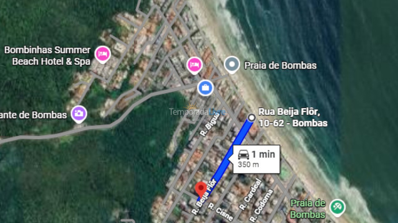 Apartamento para alquiler de vacaciones em Bombinhas (Praia de Bombas)