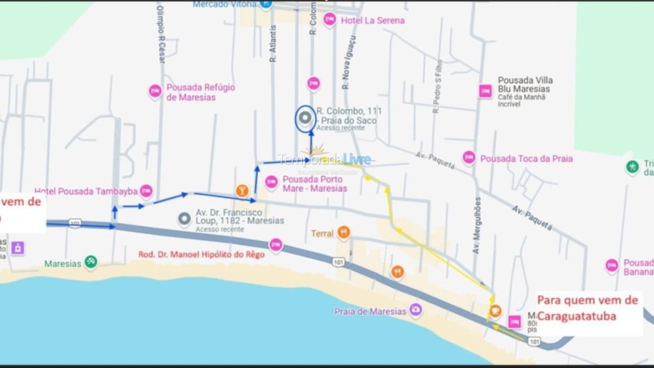 Casa para aluguel de temporada em São Sebastião (Maresias)