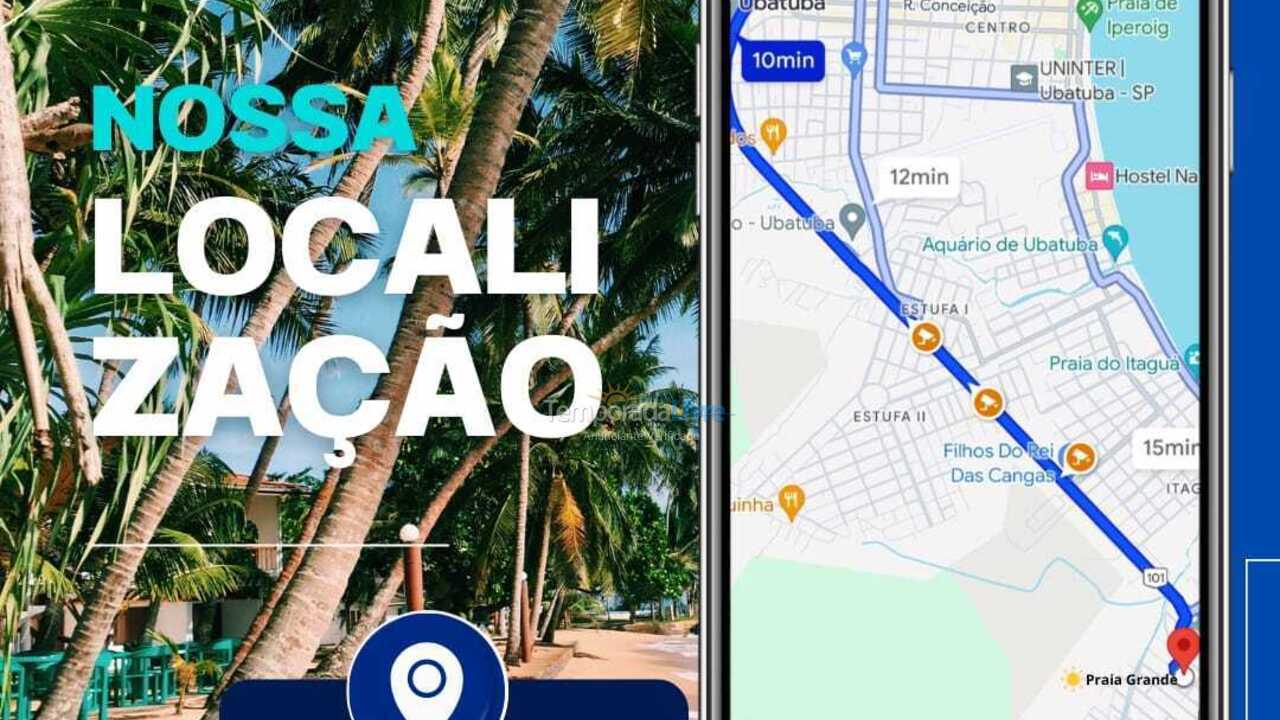 Apartamento para alquiler de vacaciones em Ubatuba (Centro)