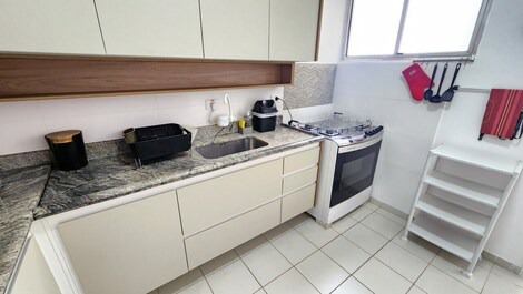 Frente ao mar 4 quartos sacada fechada em vidros, 10 pes, 1 vaga