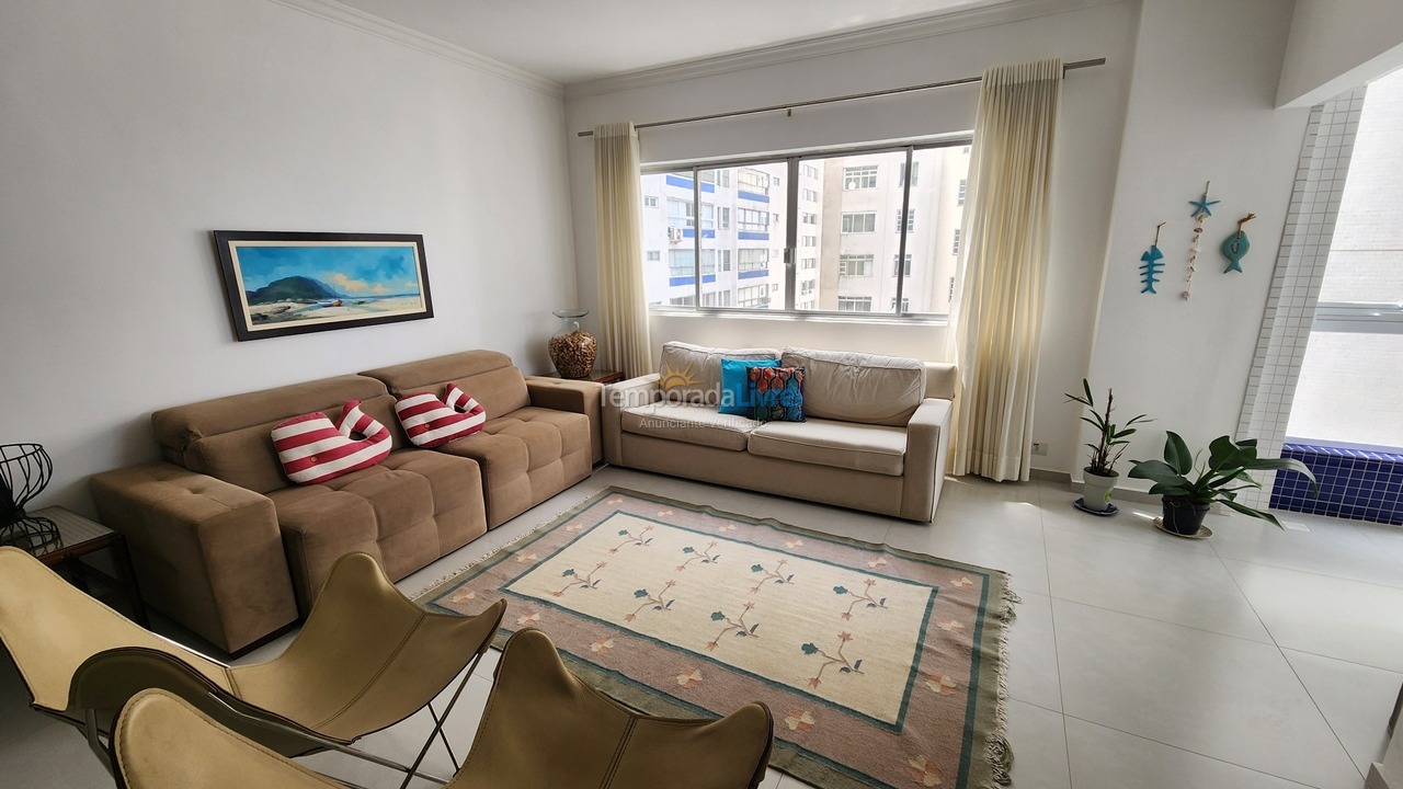 Apartamento para aluguel de temporada em Guarujá (Pitangueiras)