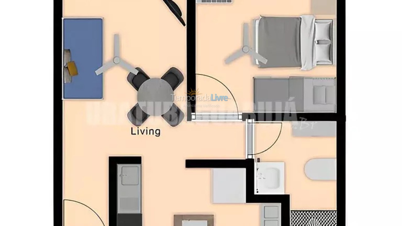 Apartamento para aluguel de temporada em Guarujá (Enseada)
