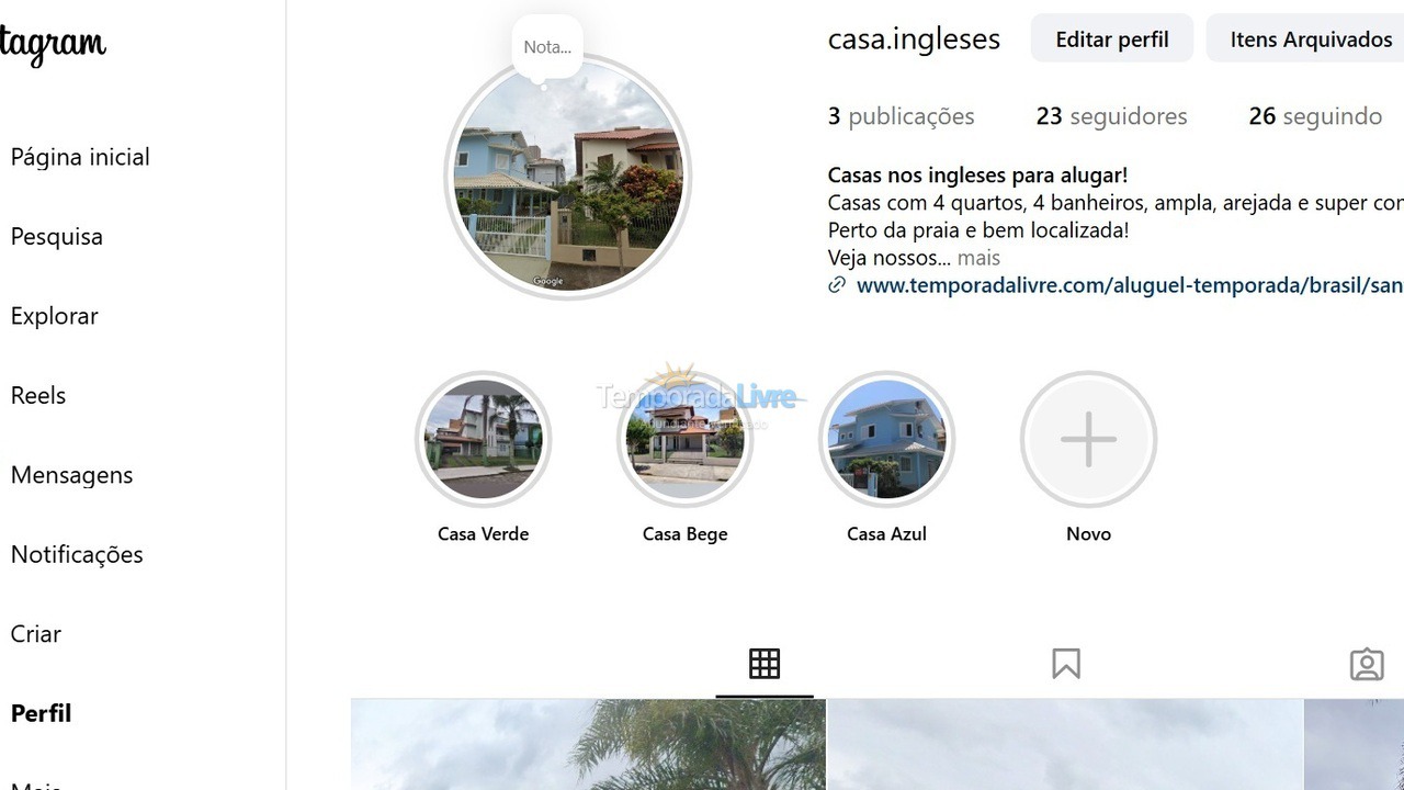 Casa para alquiler de vacaciones em Florianopolis (Praia dos Ingleses)