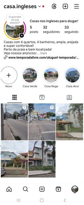 Casa para alquiler de vacaciones em Florianopolis (Praia dos Ingleses)