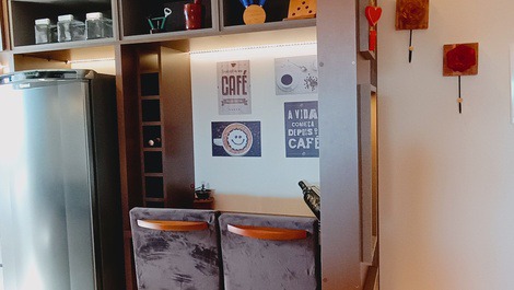 Área auxiliar para refeições