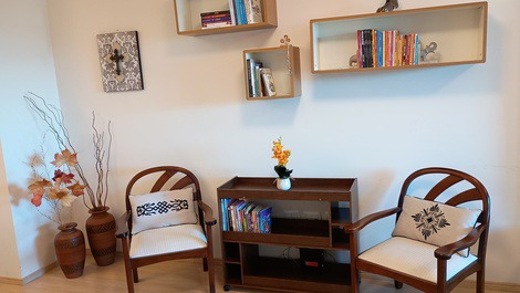 Espaço de leitura e descanso