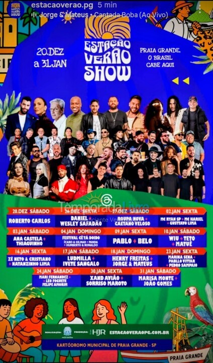 House for vacation rental in Praia Grande (Vila Mirim)