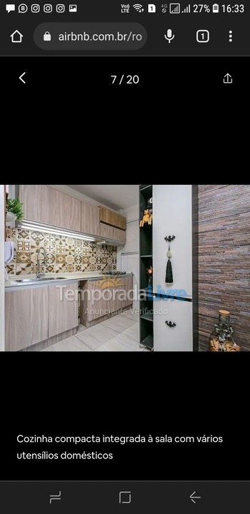 Apartamento para aluguel de temporada em Florianopolis (Praia dos Ingleses)