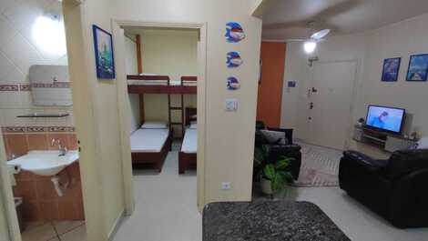 Itaguá - Apartamento 1 dormitório com piscina e salões de jogos