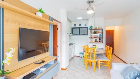 Lindo apartamento 2 quartos em condomínio de frente para o mar (C181)