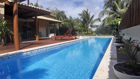 Casa Laguna Azul en Guarajuba cerca de la playa