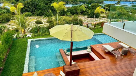 House with SEA and LAKE View in Alphaville Guarajuba