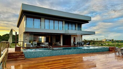 Beachfront Mansion with 8 Suites in Alphaville Guarajuba