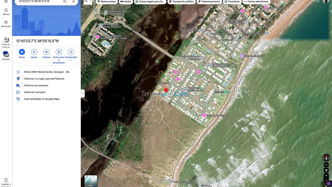 Casa para alquiler de vacaciones em Camaçari (Praia de Guarajuba)