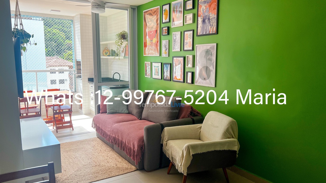 Apartment for vacation rental in Ubatuba (Toninhas)