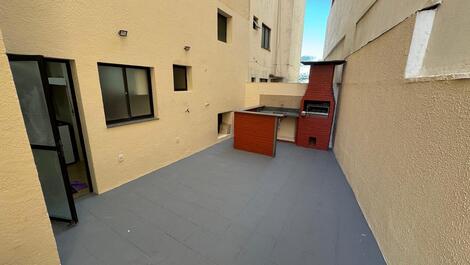 3qts com churrasqueira praia do morro